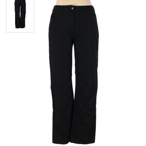 Raffaella Ergofit Black Pants Women's 12 Boot Cut Leg Neutral Work Career EUC